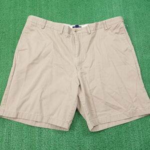 LANDS' END TRADITIONAL FIT BEIGE KHAKI CHINO‎ SHORTS MENS SIZE 44